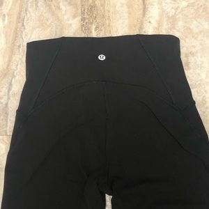 Lululemon High Rise Wonder Under With Mesh Detailing